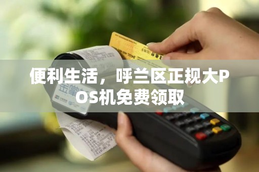 便利生活，呼兰区正规大POS机免费领取