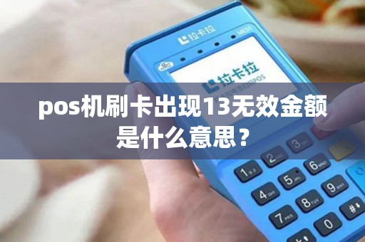 pos机刷卡出现13无效金额是什么意思？
