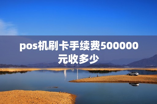 pos机刷卡手续费500000元收多少