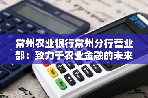 常州农业银行常州分行营业部：致力于农业金融的未来发展？