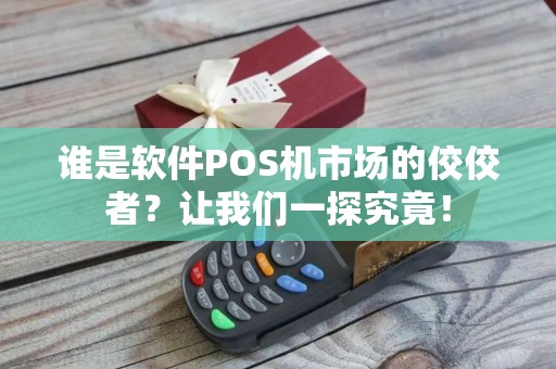 谁是软件POS机市场的佼佼者？让我们一探究竟！
