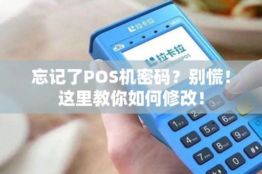 忘记了POS机密码？别慌！这里教你如何修改！