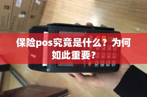 保险pos究竟是什么？为何如此重要？