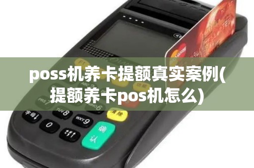 poss机养卡提额真实案例(提额养卡pos机怎么)