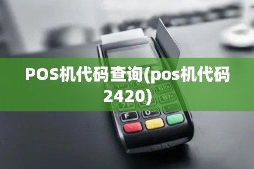 POS机代码查询(pos机代码2420) POS机代码查询(pos机代码2420)