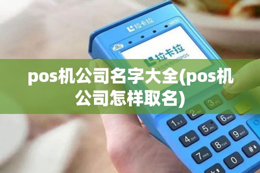 pos机公司名字大全(pos机公司怎样取名)