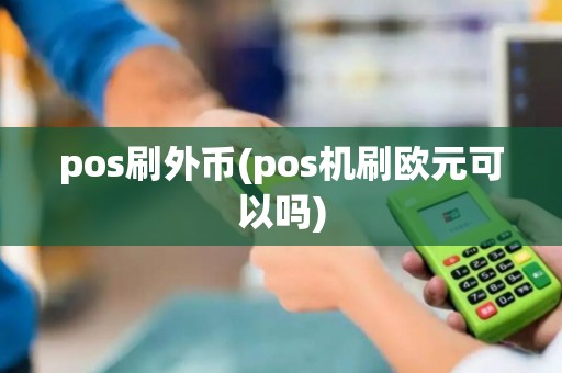 pos刷外币(pos机刷欧元可以吗)