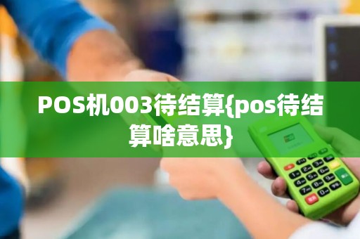 POS机003待结算{pos待结算啥意思}
