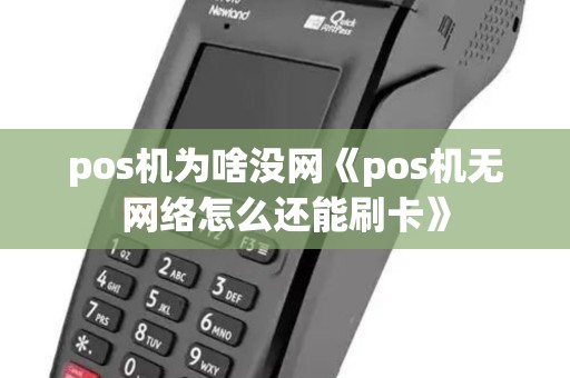 pos机为啥没网《pos机无网络怎么还能刷卡》