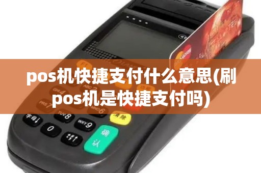pos机快捷支付什么意思(刷pos机是快捷支付吗)