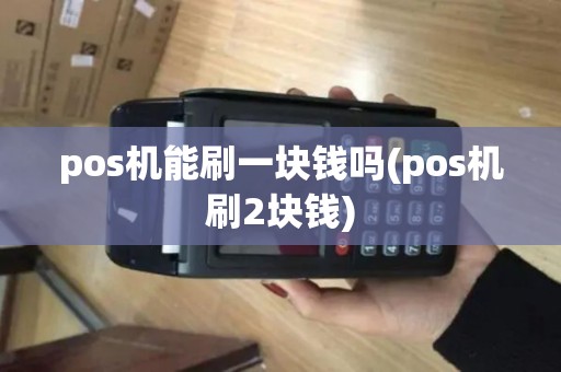 pos机能刷一块钱吗(pos机刷2块钱)