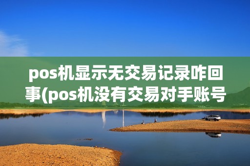 pos机显示无交易记录咋回事(pos机没有交易对手账号)