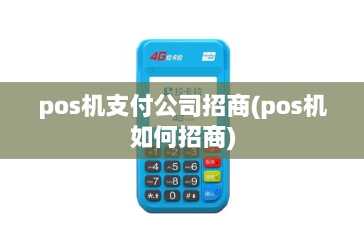 pos机支付公司招商(pos机如何招商)