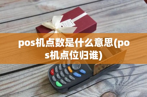 pos机点数是什么意思(pos机点位归谁)