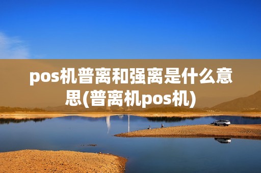 pos机普离和强离是什么意思(普离机pos机)