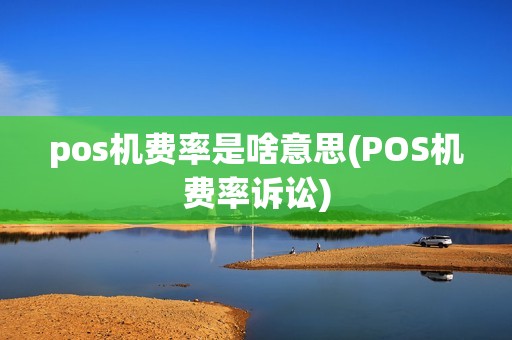 pos机费率是啥意思(POS机费率诉讼)
