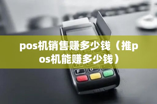 pos机销售赚多少钱（推pos机能赚多少钱）