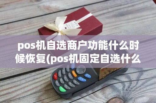 pos机自选商户功能什么时候恢复(pos机固定自选什么意思)