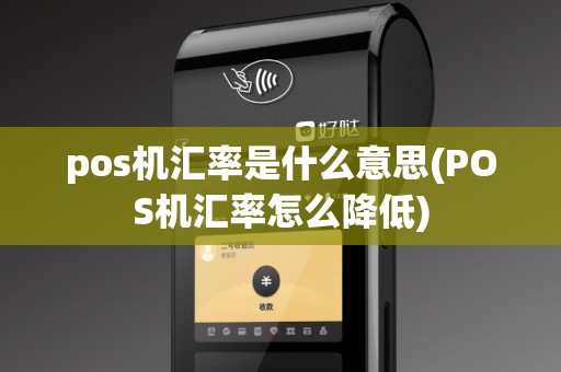 pos机汇率是什么意思(POS机汇率怎么降低)