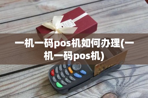 一机一码pos机如何办理(一机一码pos机)