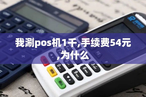 我涮pos机1千,手续费54元,为什么