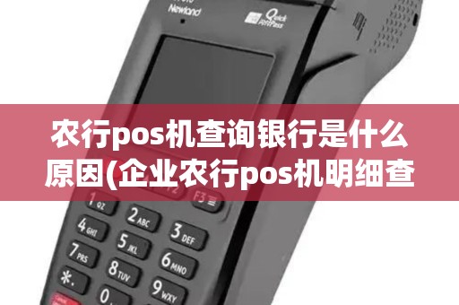 农行pos机查询银行是什么原因(企业农行pos机明细查询)